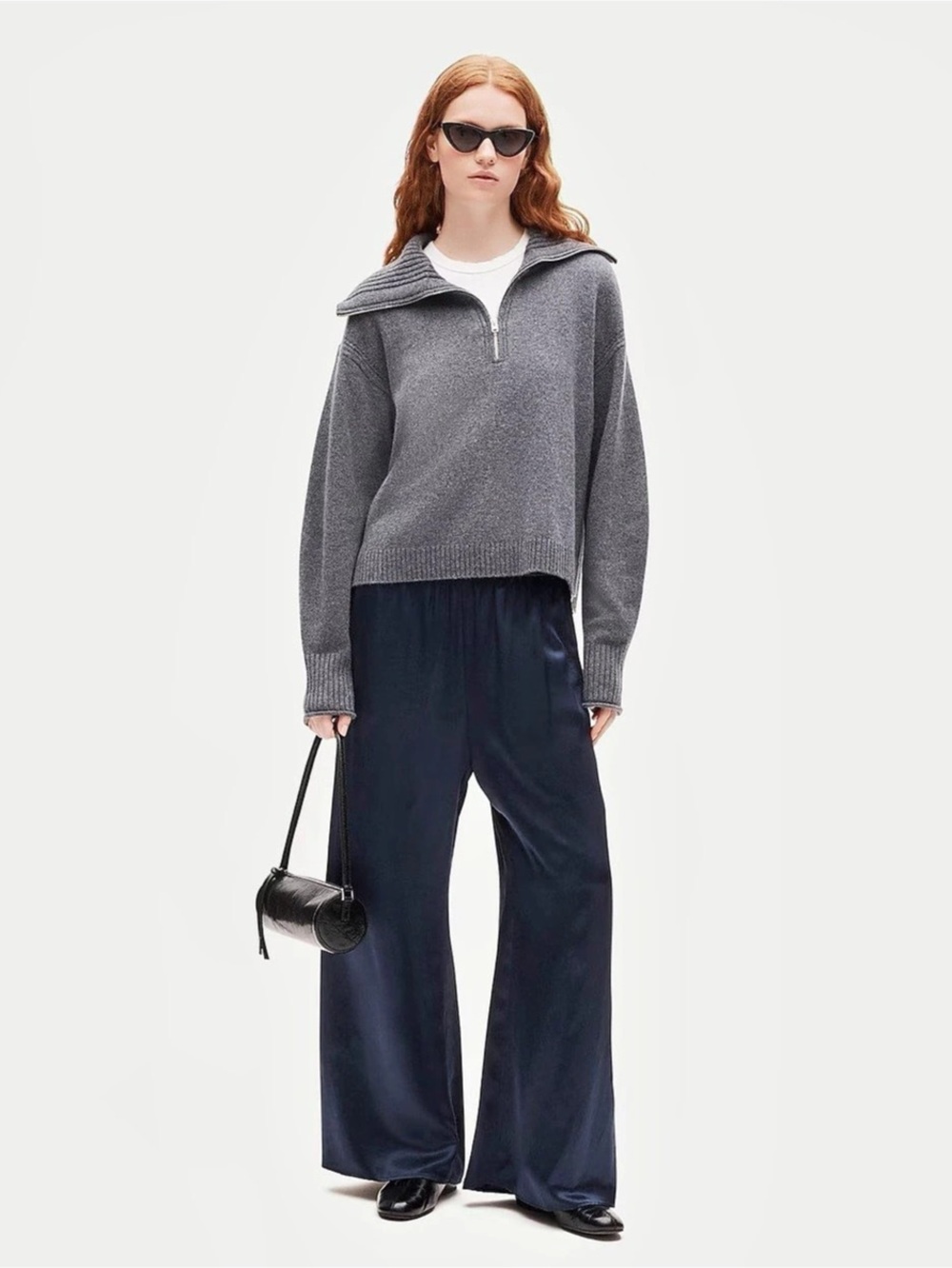 J.Crew Wide Leg Pants in Blue Size Small NWT